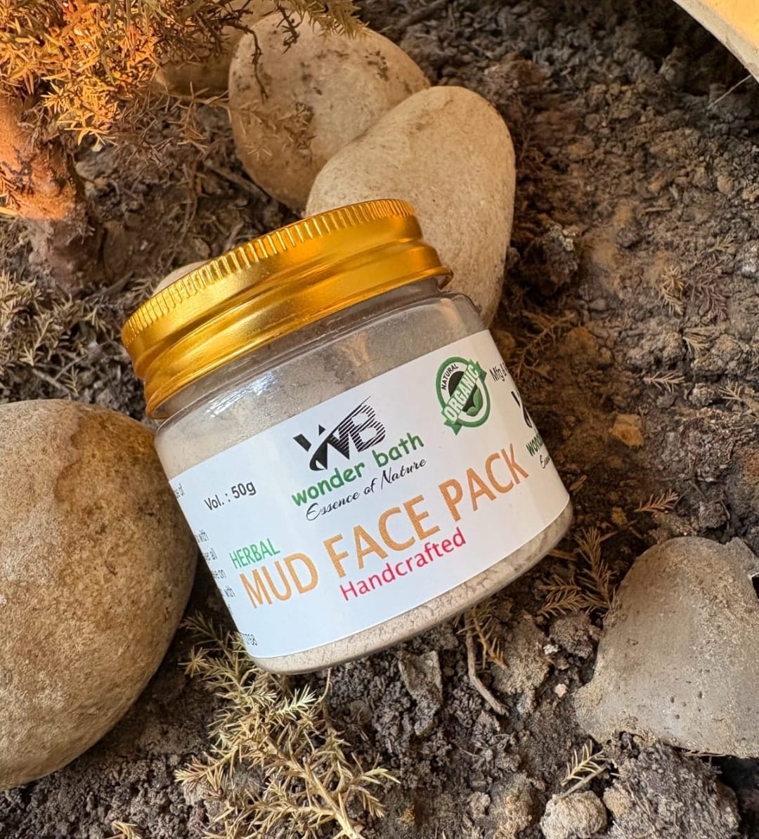 Mud Face Pack – Purifying Herbal Clay Mask