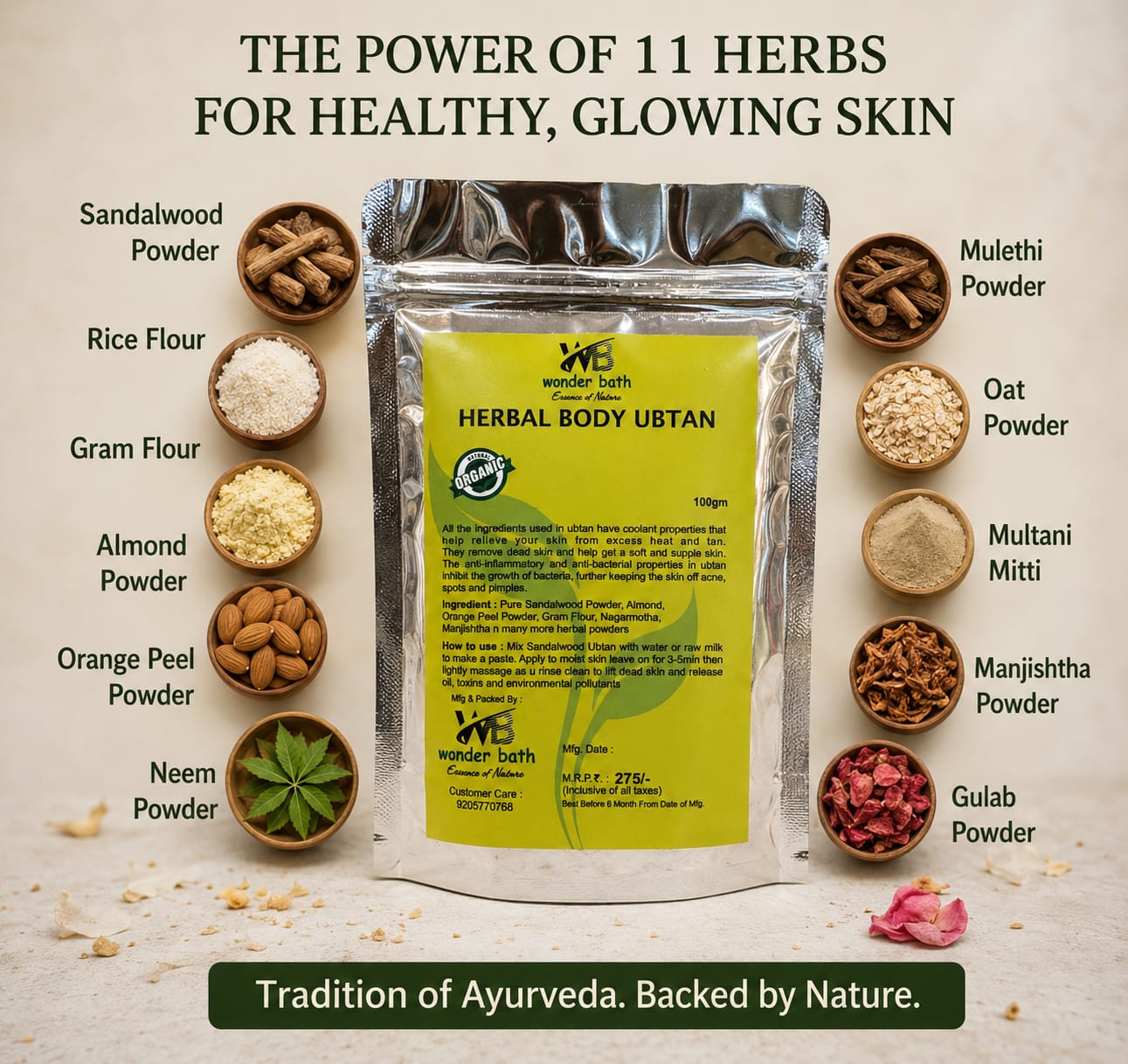 Herbal Body Ubtan Powder