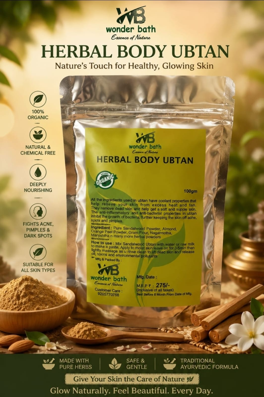 Herbal Body Ubtan Powder