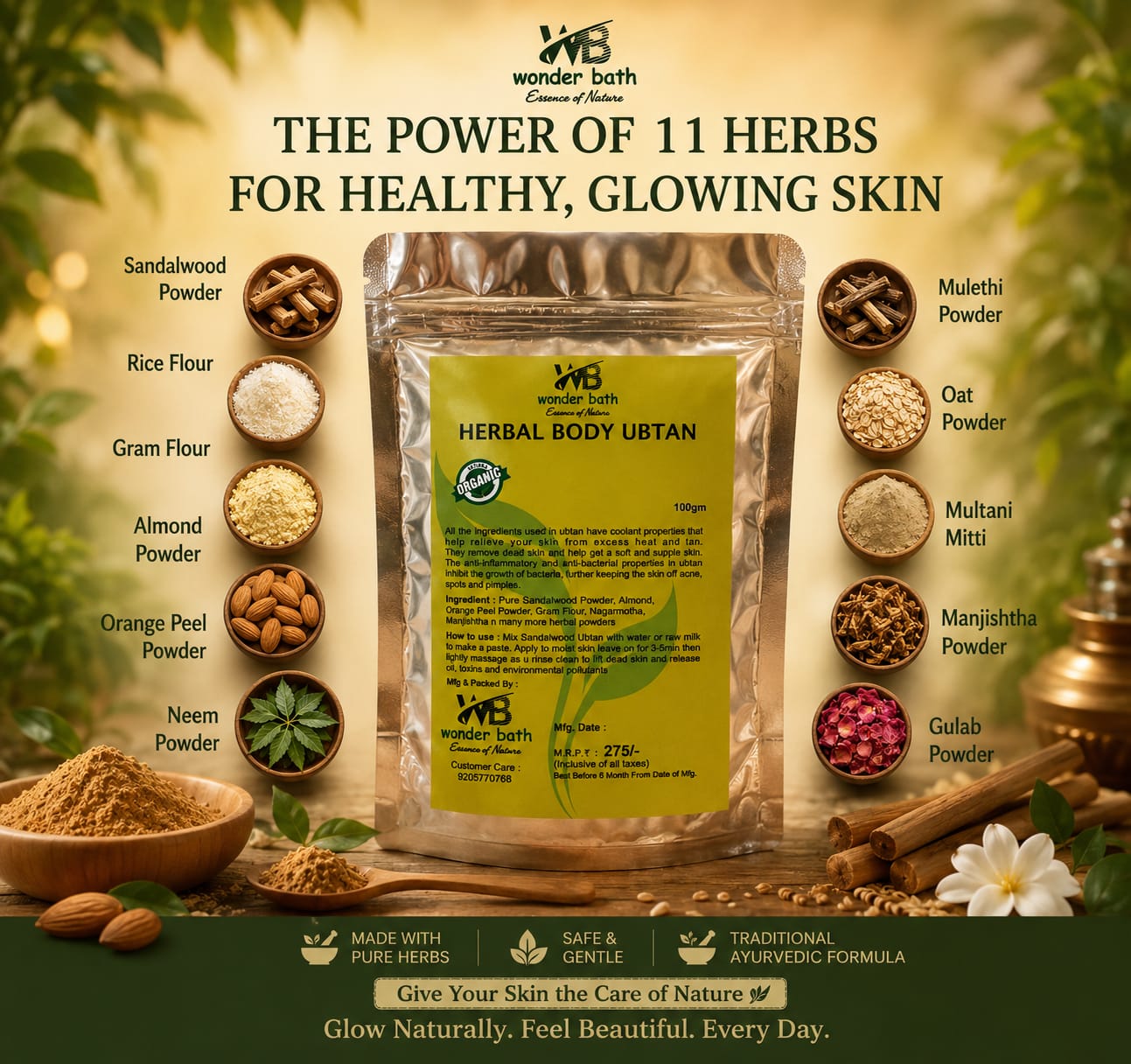 Herbal Body Ubtan Powder