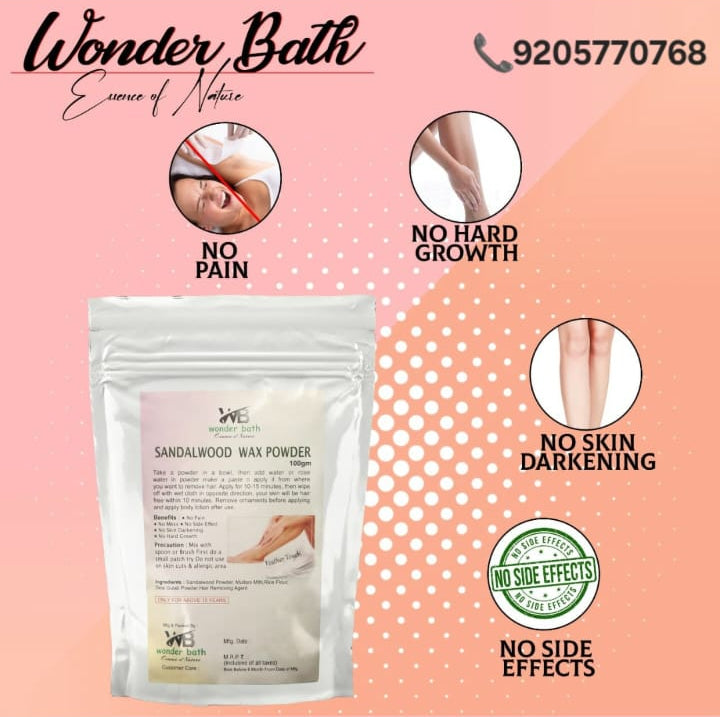 Painless Sandalwood Wax Powder